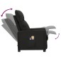 vidaXL Massagesessel Elektrisch Schwarz Stoff vidaXL Massagesessel Elektrisch Schwarz Stoff