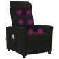 vidaXL Massagesessel Elektrisch Schwarz Stoff vidaXL Massagesessel Elektrisch Schwarz Stoff