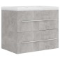 vidaXL Waschbeckenunterschrank Einbaubecken Betongrau Holzwerkstoff vidaXL Waschbeckenunterschrank Einbaubecken Betongrau Holzwerkstoff
