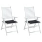 vidaXL Gartenstuhl-Kissen 2 Stk. Schwarz Karomuster 40x40x3 cm Stoff vidaXL Gartenstuhl-Kissen 2 Stk. Schwarz Karomuster 40x40x3 cm Stoff