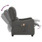 vidaXL Massagesessel Elektrisch Dunkelgrau Stoff vidaXL Massagesessel Elektrisch Dunkelgrau Stoff