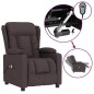 vidaXL Massagesessel Elektrisch Dunkelbraun Stoff vidaXL Massagesessel Elektrisch Dunkelbraun Stoff