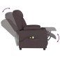 vidaXL Massagesessel Elektrisch Dunkelbraun Stoff vidaXL Massagesessel Elektrisch Dunkelbraun Stoff