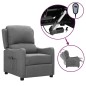 vidaXL Relaxsessel Elektrisch Hellgrau Stoff vidaXL Relaxsessel Elektrisch Hellgrau Stoff
