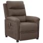 vidaXL Relaxsessel Elektrisch Taupe Stoff
