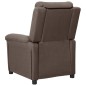 vidaXL Relaxsessel Elektrisch Taupe Stoff