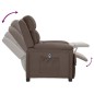 vidaXL Relaxsessel Elektrisch Taupe Stoff