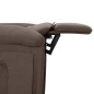 vidaXL Relaxsessel Elektrisch Taupe Stoff