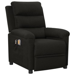 vidaXL Massagesessel Elektrisch Schwarz Stoff