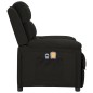 vidaXL Massagesessel Elektrisch Schwarz Stoff vidaXL Massagesessel Elektrisch Schwarz Stoff