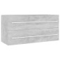 vidaXL Waschbeckenunterschrank Einbaubecken Betongrau Holzwerkstoff vidaXL Waschbeckenunterschrank Einbaubecken Betongrau Holzwerkstoff