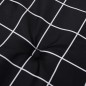 Gartenstuhl-Kissen 4 Stk. Schwarz Karomuster 40x40x3 cm Stoff Gartenstuhl-Kissen 4 Stk. Schwarz Karomuster 40x40x3 cm Stoff