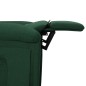 vidaXL Elektrischer Massagesessel Dunkelgrün Stoff vidaXL Elektrischer Massagesessel Dunkelgrün Stoff