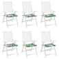 vidaXL Gartenstuhl-Kissen 6 Stk. Mehrfarbig 40x40x3 cm Stoff vidaXL Gartenstuhl-Kissen 6 Stk. Mehrfarbig 40x40x3 cm Stoff