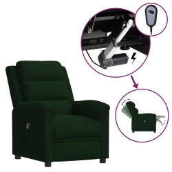 vidaXL Relaxsessel Elektrisch Dunkelgrün Samt