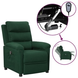 vidaXL Relaxsessel Elektrisch Dunkelgrün Stoff