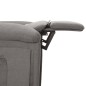 vidaXL Massagesessel Elektrisch Hellgrau Stoff vidaXL Massagesessel Elektrisch Hellgrau Stoff