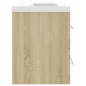 vidaXL Waschbeckenunterschrank Einbaubecken Sonoma-Eiche Holzwerkstoff vidaXL Waschbeckenunterschrank Einbaubecken Sonoma-Eiche Holzwerkstoff