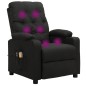 vidaXL Massagesessel Elektrisch Schwarz Stoff vidaXL Massagesessel Elektrisch Schwarz Stoff
