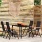 vidaXL 5-tlg. Garten-Essgruppe Schwarz vidaXL 5-tlg. Garten-Essgruppe Schwarz