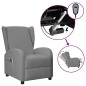 vidaXL Ohrensessel mit Massagefunktion Elektrisch Grau Kunstleder vidaXL Ohrensessel mit Massagefunktion Elektrisch Grau Kunstleder