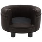 Hundesofa Braun 48x48x32 cm Plüsch und Kunstleder Hundesofa Braun 48x48x32 cm Plüsch und Kunstleder