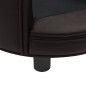 Hundesofa Braun 48x48x32 cm Plüsch und Kunstleder Hundesofa Braun 48x48x32 cm Plüsch und Kunstleder