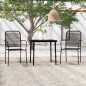 vidaXL 3-tlg. Garten-Essgruppe Schwarz vidaXL 3-tlg. Garten-Essgruppe Schwarz