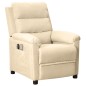 vidaXL Massagesessel Elektrisch Creme Stoff vidaXL Massagesessel Elektrisch Creme Stoff