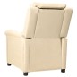 vidaXL Massagesessel Elektrisch Creme Stoff vidaXL Massagesessel Elektrisch Creme Stoff