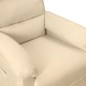vidaXL Massagesessel Elektrisch Creme Stoff vidaXL Massagesessel Elektrisch Creme Stoff