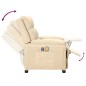 vidaXL Massagesessel Elektrisch Creme Stoff vidaXL Massagesessel Elektrisch Creme Stoff