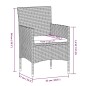 vidaXL 7-tlg. Garten-Essgruppe mit Kissen Braun und Schwarz vidaXL 7-tlg. Garten-Essgruppe mit Kissen Braun und Schwarz