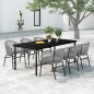 vidaXL 7-tlg. Garten-Essgruppe Grau vidaXL 7-tlg. Garten-Essgruppe Grau
