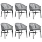 vidaXL 7-tlg. Garten-Essgruppe Grau vidaXL 7-tlg. Garten-Essgruppe Grau