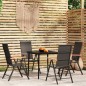 vidaXL 5-tlg. Garten-Essgruppe Schwarz vidaXL 5-tlg. Garten-Essgruppe Schwarz