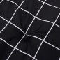 vidaXL Gartenstuhl-Kissen 6 Stk. Schwarz Karomuster 40x40x3 cm Stoff vidaXL Gartenstuhl-Kissen 6 Stk. Schwarz Karomuster 40x40x3 cm Stoff