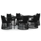 vidaXL 7-tlg. Garten-Essgruppe mit Kissen Schwarz vidaXL 7-tlg. Garten-Essgruppe mit Kissen Schwarz
