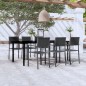 vidaXL 7-tlg. Garten-Essgruppe Schwarz vidaXL 7-tlg. Garten-Essgruppe Schwarz