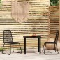 vidaXL 3-tlg. Garten-Essgruppe Schwarz vidaXL 3-tlg. Garten-Essgruppe Schwarz