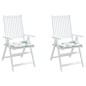 vidaXL Sitzkissen 2 Stk. Blattmuster 50x50x3 cm Stoff vidaXL Sitzkissen 2 Stk. Blattmuster 50x50x3 cm Stoff