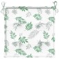 vidaXL Sitzkissen 2 Stk. Blattmuster 50x50x3 cm Stoff vidaXL Sitzkissen 2 Stk. Blattmuster 50x50x3 cm Stoff