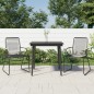 vidaXL 3-tlg. Garten-Essgruppe Schwarz PVC Rattan vidaXL 3-tlg. Garten-Essgruppe Schwarz PVC Rattan