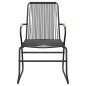 vidaXL 3-tlg. Garten-Essgruppe Schwarz PVC Rattan vidaXL 3-tlg. Garten-Essgruppe Schwarz PVC Rattan