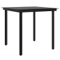 vidaXL 3-tlg. Garten-Essgruppe mit Kissen Schwarz vidaXL 3-tlg. Garten-Essgruppe mit Kissen Schwarz
