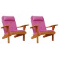 Adirondack-Auflagen 2 Stk. Rosa Oxford-Gewebe Adirondack-Auflagen 2 Stk. Rosa Oxford-Gewebe