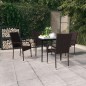 vidaXL 5-tlg. Garten-Essgruppe Braun und Schwarz vidaXL 5-tlg. Garten-Essgruppe Braun und Schwarz