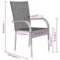 vidaXL 5-tlg. Garten-Essgruppe Braun und Schwarz vidaXL 5-tlg. Garten-Essgruppe Braun und Schwarz