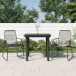 vidaXL 3-tlg. Garten-Essgruppe Schwarz PVC Rattan vidaXL 3-tlg. Garten-Essgruppe Schwarz PVC Rattan