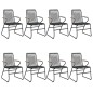 vidaXL 9-tlg. Garten-Essgruppe Schwarz PVC Rattan vidaXL 9-tlg. Garten-Essgruppe Schwarz PVC Rattan
